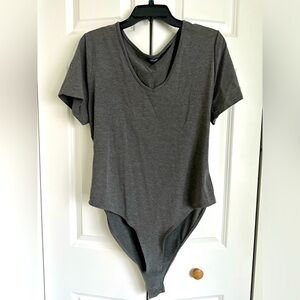Plus sz 2X grey bodysuit SHEIN LIKE NEW